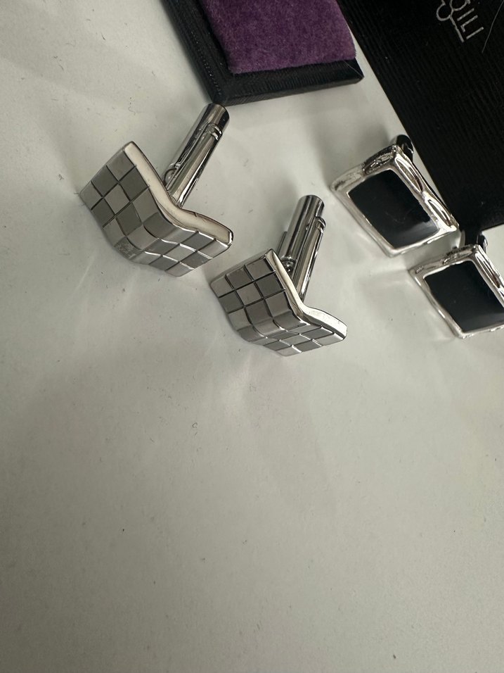 Erkek Çok Renkli Modern Kol Düğmeleri Seti - Görsel 4