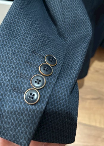 Gri Düğmeli Erkek Ofis Takım Ceketi - Görsel 4