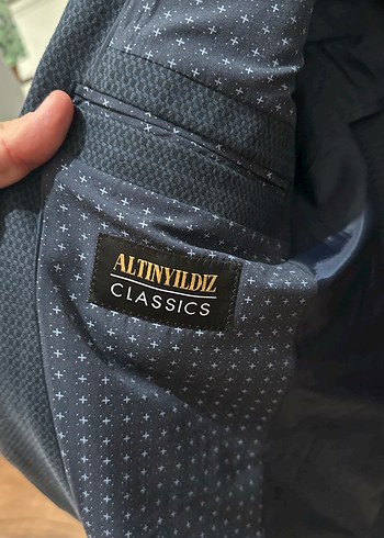 Gri Düğmeli Erkek Ofis Takım Ceketi - Görsel 6