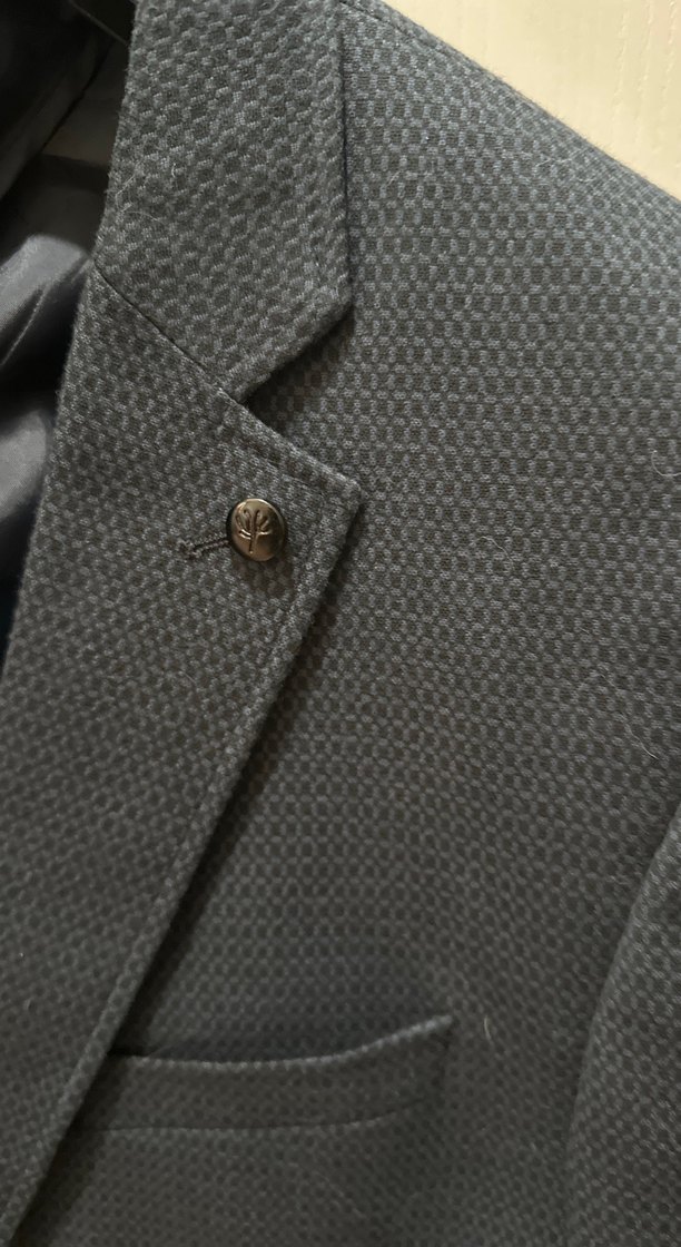 Gri Düğmeli Erkek Ofis Takım Ceketi - Görsel 2