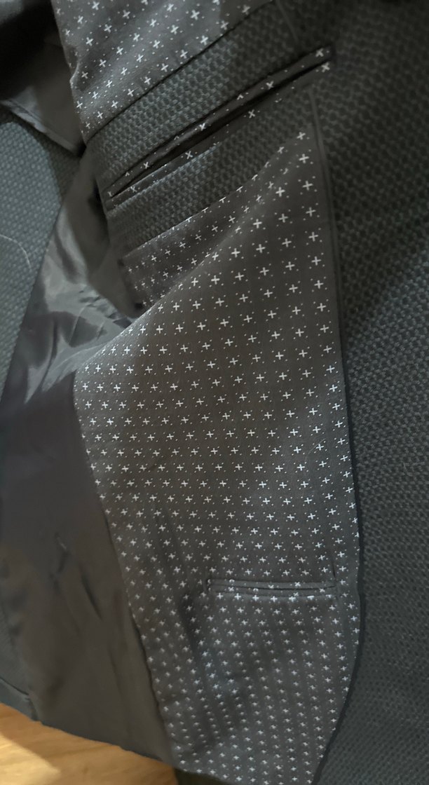 Gri Düğmeli Erkek Ofis Takım Ceketi - Görsel 5