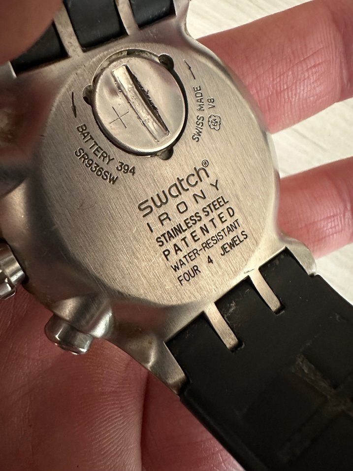 Swatch Gri Vintage Tarzı Erkek Kol Saati - Görsel 3