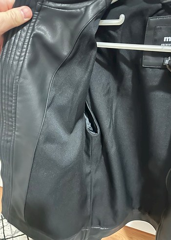 Erkek Siyah Deri Biker Ceket - Görsel 3