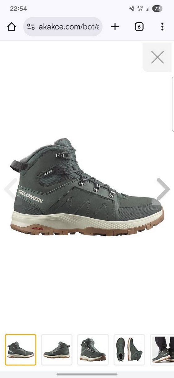 Gri Erkek Outdoor Spor Ayakkabı - Görsel 4