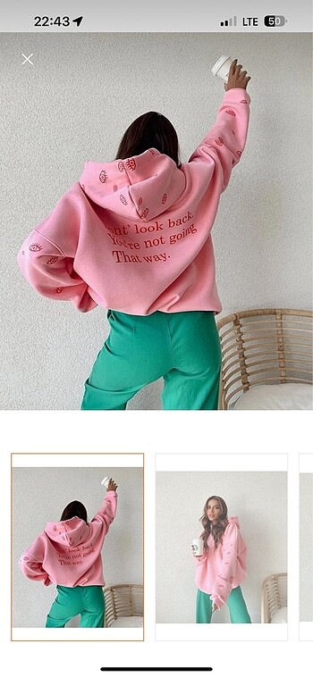 Pembe sweatshirt