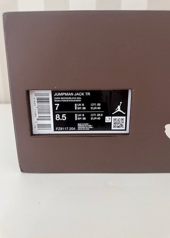 40 Beden kahverengi Renk Nike JUMPMAN Erkek Spor Ayakkabı Kahverengi