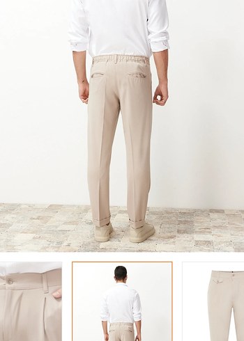 Bej Regular Fit Erkek Pantolon - Görsel 2