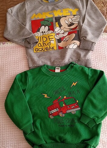LC Waikiki 24 36 ay erkek çocuk ikili sweatshirt