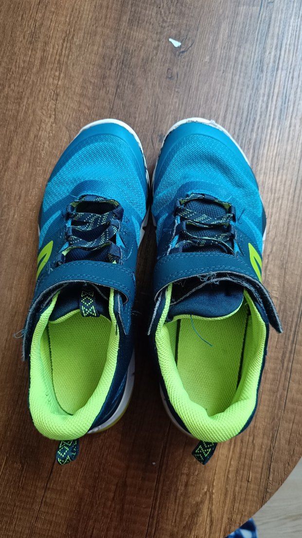 Erkek Çocuk Mavi Cırtlı Spor Ayakkabı - Görsel 2