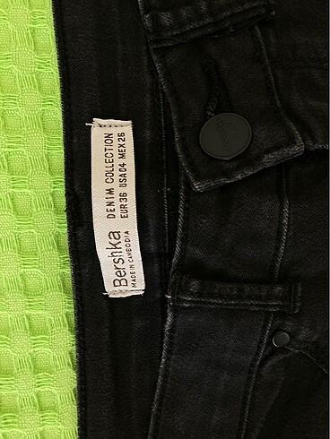 36 Beden siyah Renk Bershka Kadın Antrasit Jean
