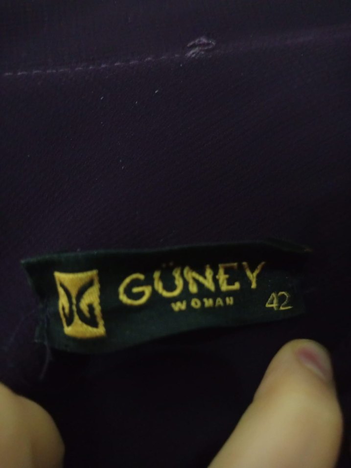 Bordo Nakışlı Fermuarlı Kadın ferace - Görsel 5