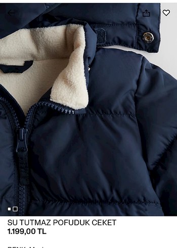 Su tutmaz Erkek bebek Mont - Görsel 2