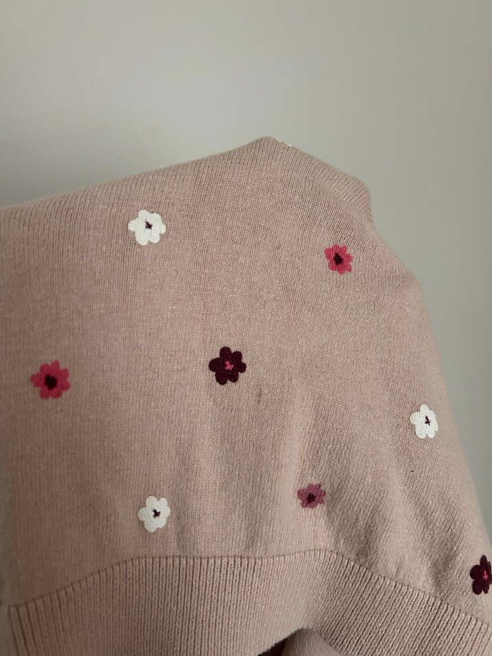 Nakışlı Kız Çocuk Triko Kazak - Görsel 4