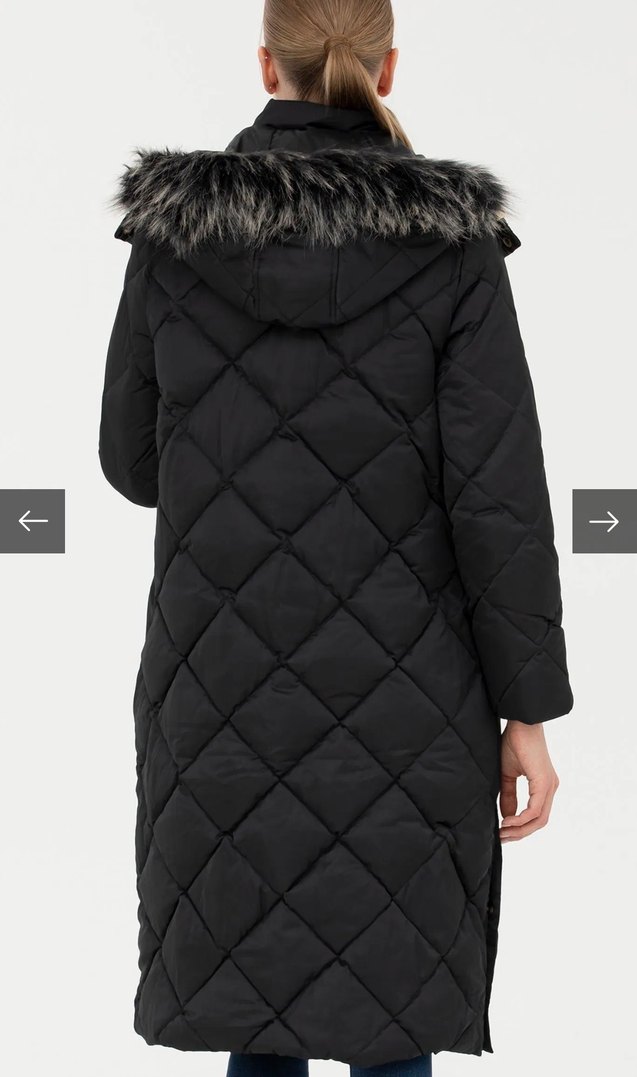 Pierre cardin kaz tüyü uzun mont - Görsel 2