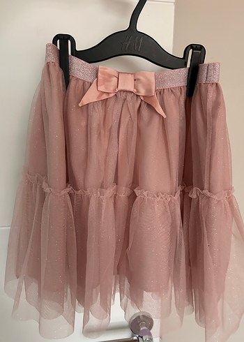 Pudra Pembe Kız Çocuk tül Etek - Görsel 2