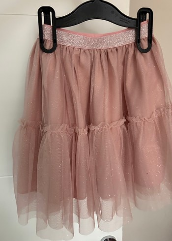 Pudra Pembe Kız Çocuk tül Etek - Görsel 3