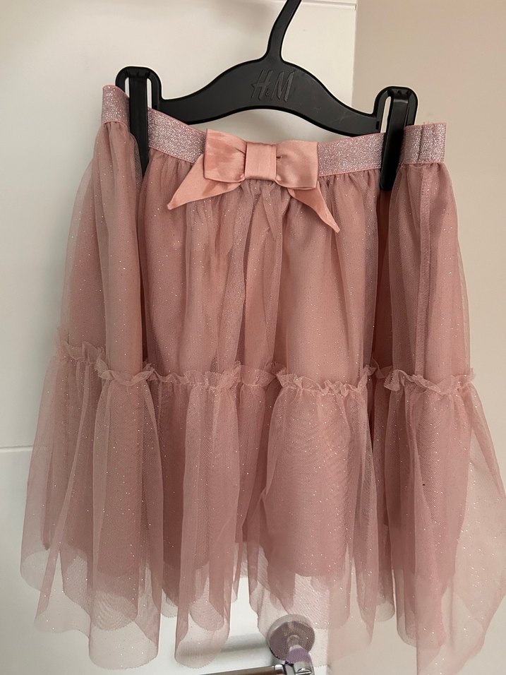 Pudra Pembe Kız Çocuk tül Etek - Görsel 2