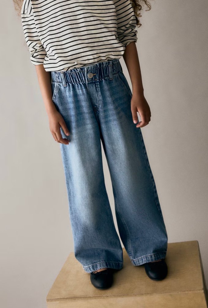 H&m wide leg kız cocuk jean - Görsel 2