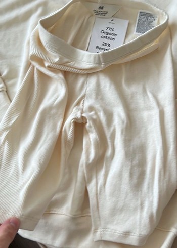 H&m rıbana tayt sweatshirt takım - Görsel 2