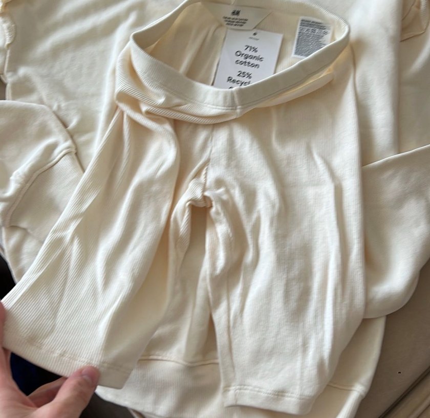 H&m rıbana tayt sweatshirt takım - Görsel 2