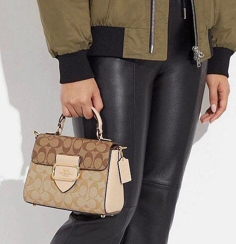 Beden kahverengi Renk Coach morgan top handle çanta