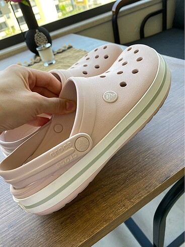 39 Beden ten rengi Renk Crocs crocband quartz terlik