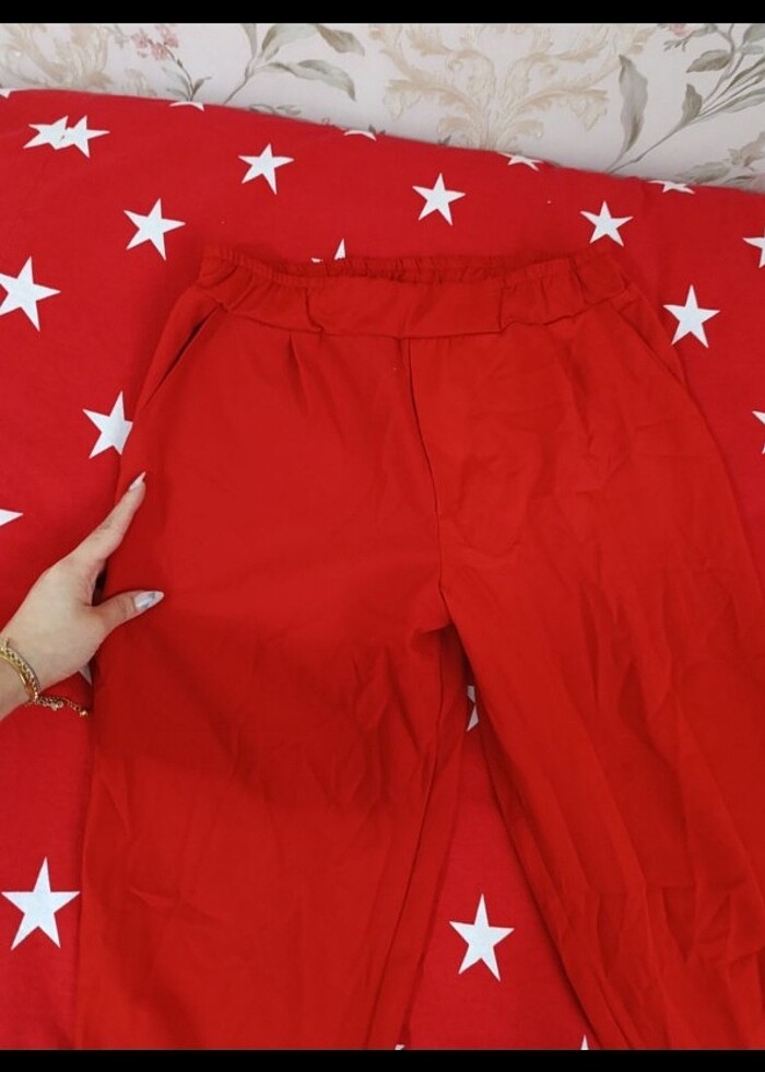 Kırmızı pantolon  - Görsel 4