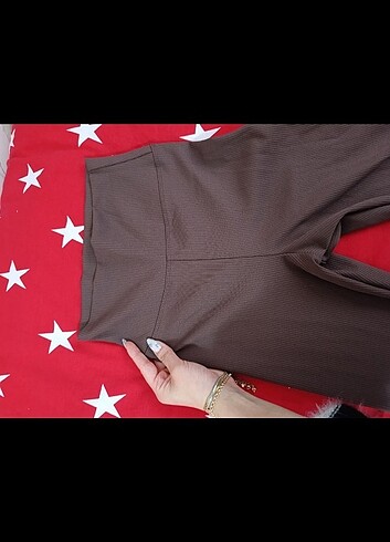 Kahverengi fitilli tayt - Görsel 2