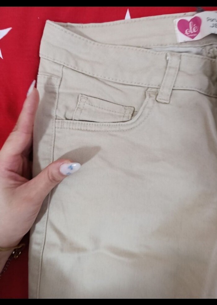 Krem jean - Görsel 4