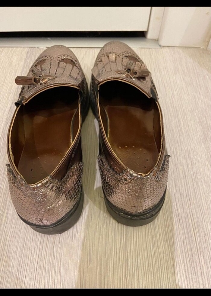 Nude bakır tonlarda harika ayakkabı - Görsel 5