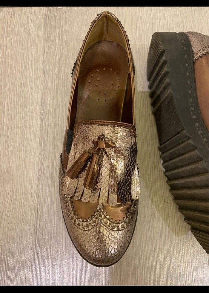 Nude bakır tonlarda harika ayakkabı - Görsel 4