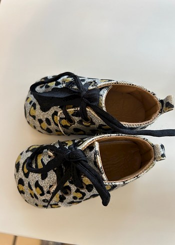 Gri Leopar Desenli İlk Adım Ayakkabısı - Görsel 4