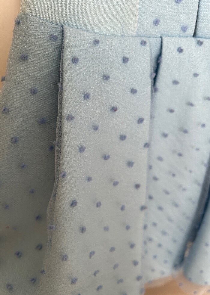 Mavi kız bebek abiye elbise - Görsel 5