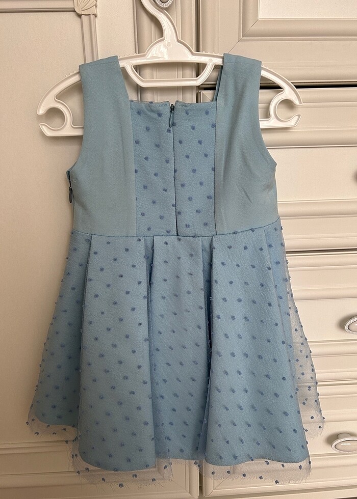 Mavi kız bebek abiye elbise - Görsel 2