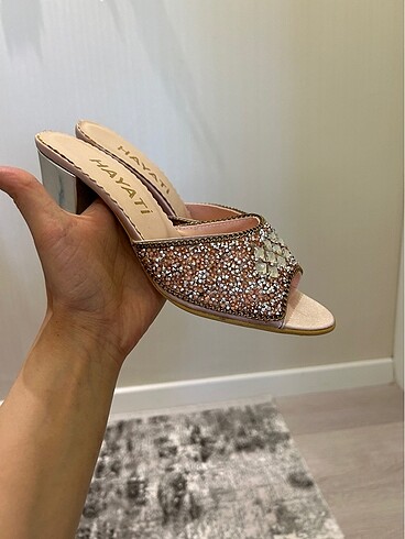 Yeni gelin terliği taşlı - Görsel 5