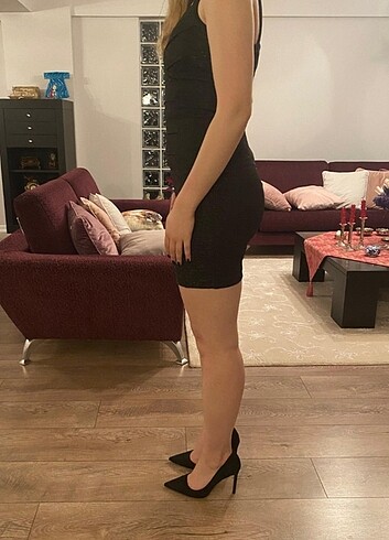 xs Beden Koton Parlak Elestan Kumaş Gece Elbisesi