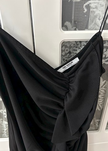 Siyah Mini Elbise - Görsel 3