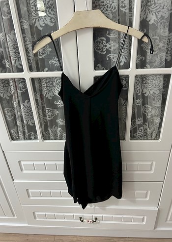 Siyah Mini Elbise - Görsel 4