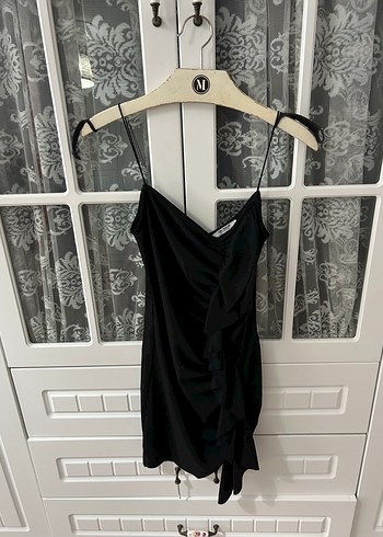 Siyah Mini Elbise - Görsel 2