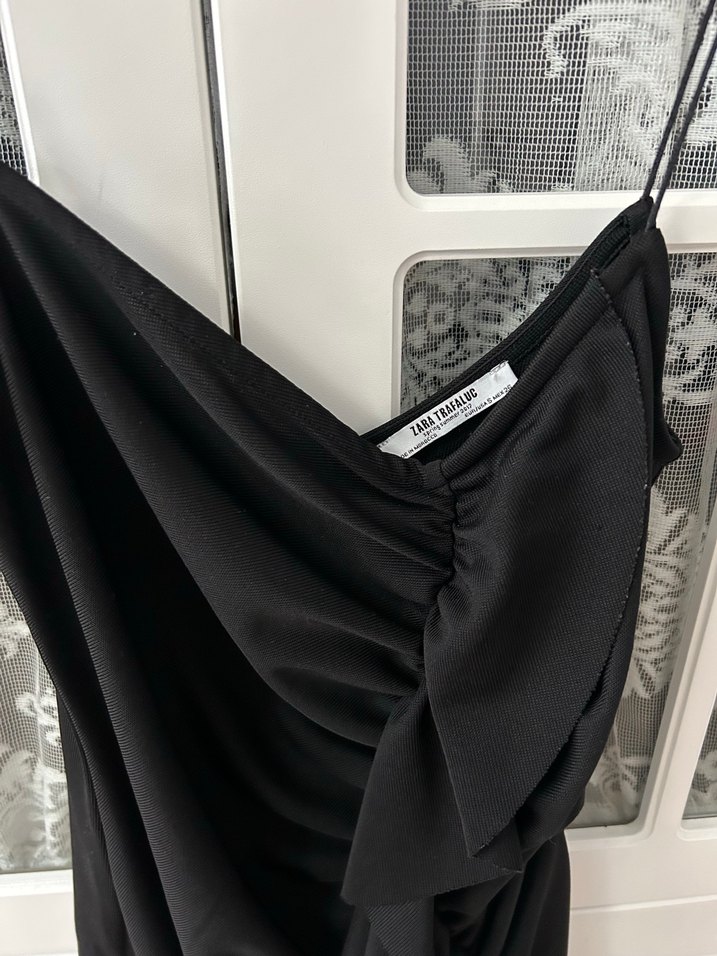 Siyah Mini Elbise - Görsel 3