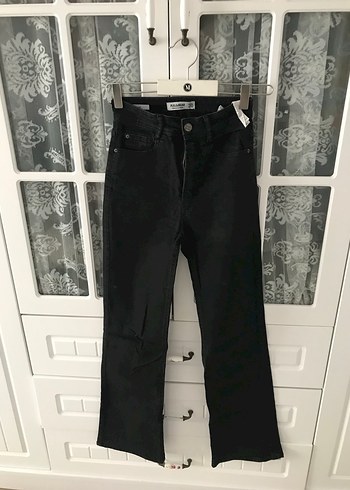 Flare kot pantolon