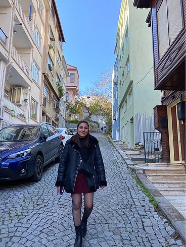 s Beden siyah Renk Biker ceket
