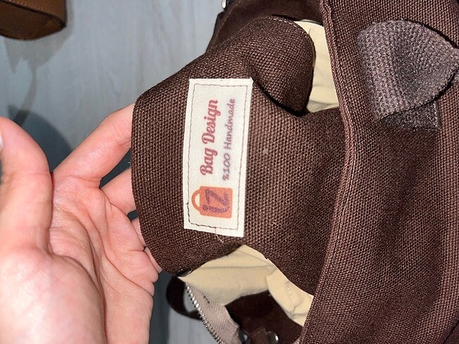Beden kahverengi Renk El yapımı çanta totebag