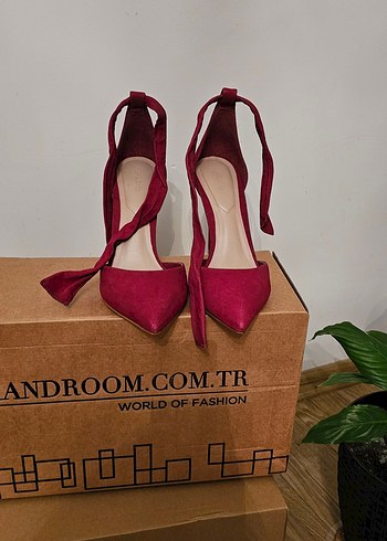 Aldo Bordo Süet Stiletto 39 numara/11cm