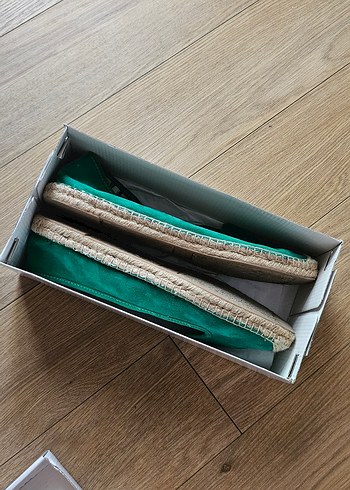 Nine West Yeşil Süet Espadril / 40 numara - Görsel 5