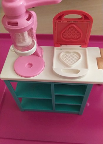 Pastel Pembe Çocuk Oyun Mutfak Seti