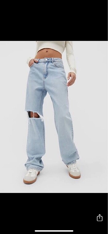 m Beden stradivarius straight fit vintage jean
