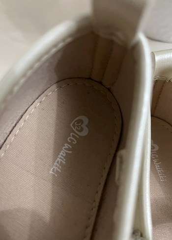 Kız Çocuk Beyaz Fiyonklu Bale Düz Ayakkabı - Görsel 2