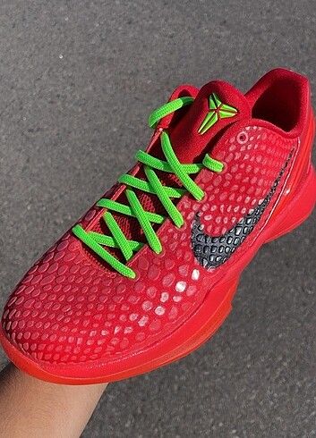 42 Beden kırmızı Renk Nike Kobe 6 Protro Reverse Grinch 