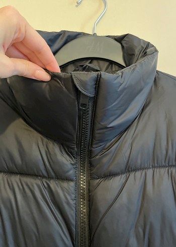 Kuşaklı şişme Siyah Kadın Yelek - Görsel 4